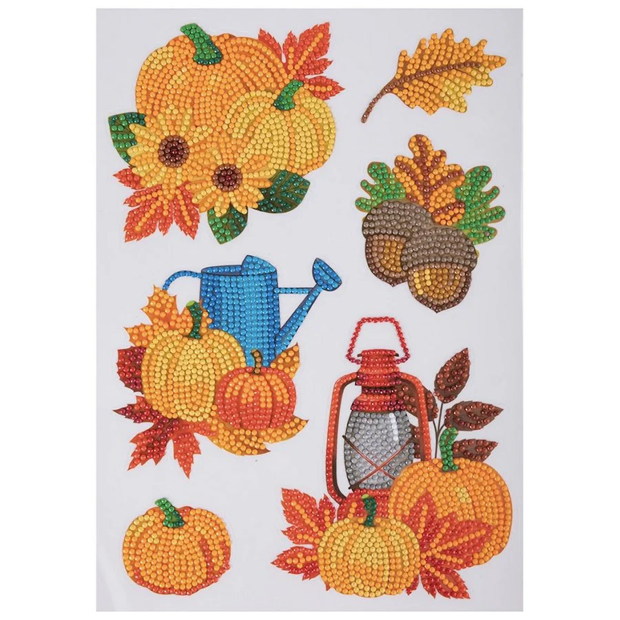 Autumn Crystal Art Sticker Set x 26 - Image 6
