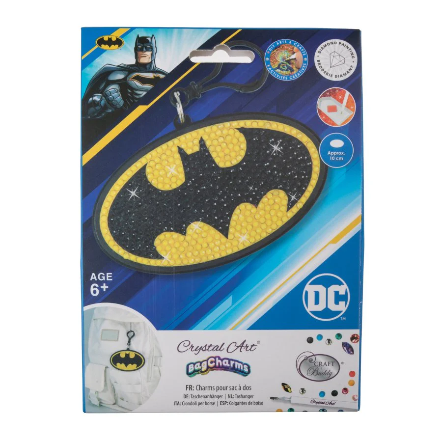 "Batman" Crystal Art Bag Charm Kit DC - Image 5
