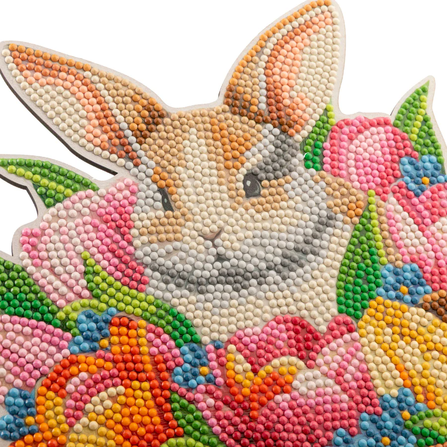 Bloomscape Bunny Crystal Art Wooden Decoration Kit - Image 2
