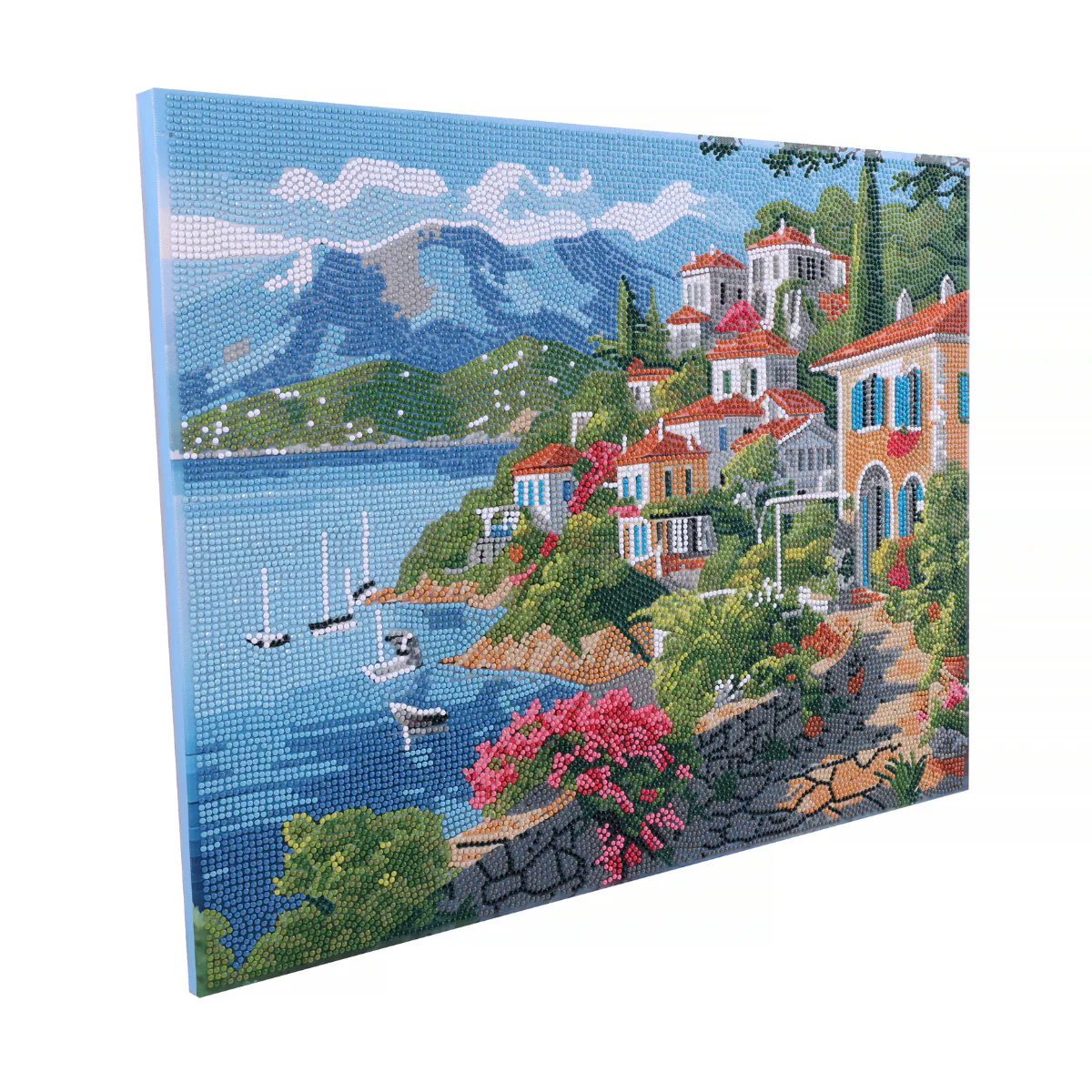 Blossoms & Blue Waters Crystal Art Canvas Kit 50x40cm - Image 6