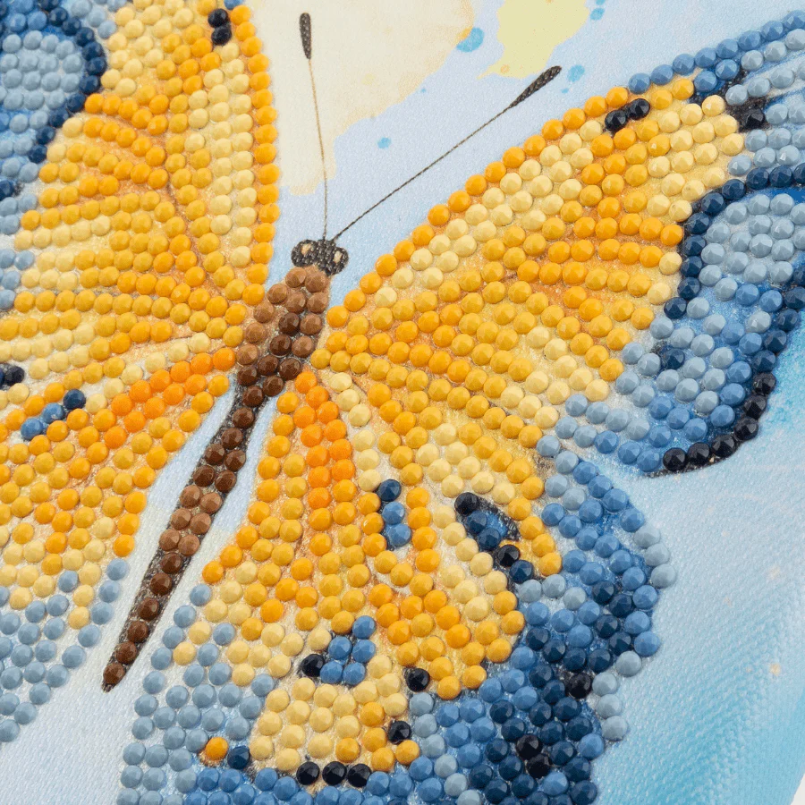 Butterflies Crystal Art Hanging Trio Canvas Kit 15x20cm - Image 2