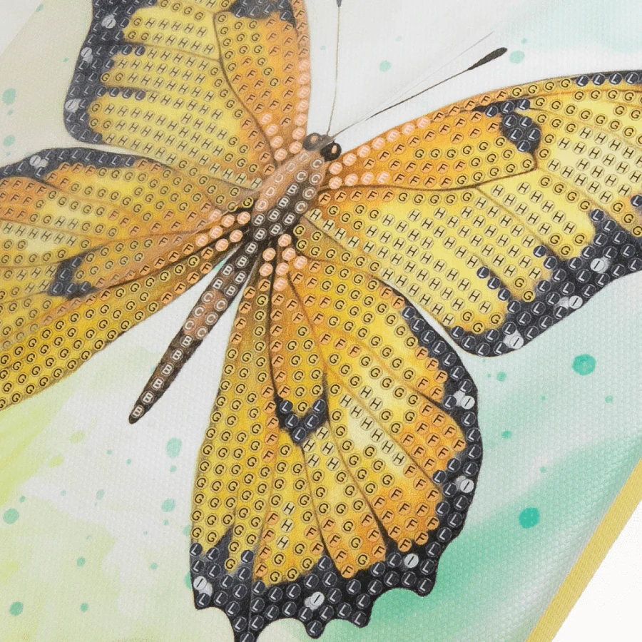 Butterflies Crystal Art Hanging Trio Canvas Kit 15x20cm - Image 3