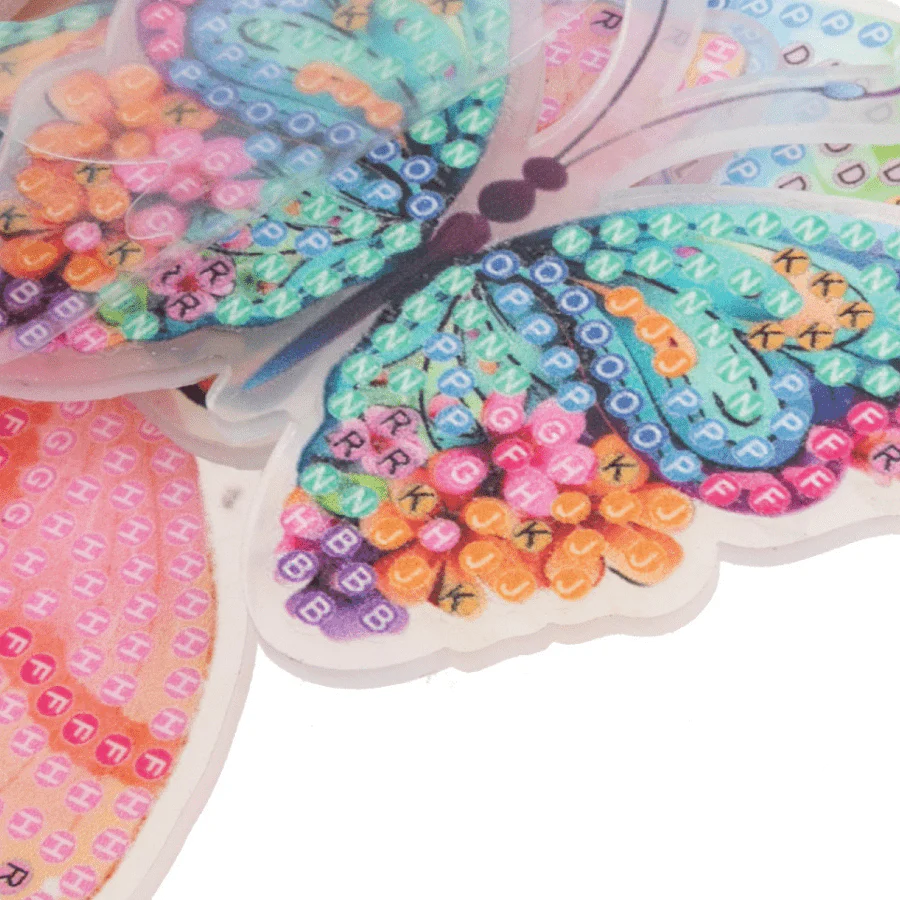'Butterflies' Crystal Art Wall Hooks Set of 10 - Image 4