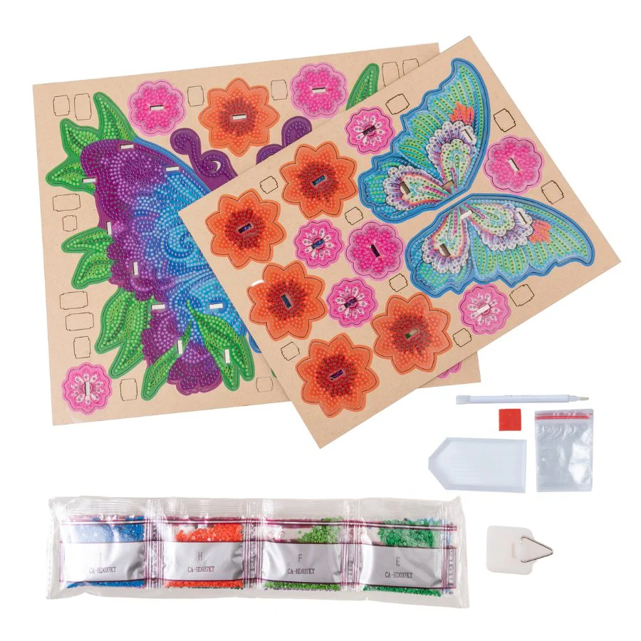 "Butterfly" Crystal Art 3D Hanging Decoration Kit - Image 3