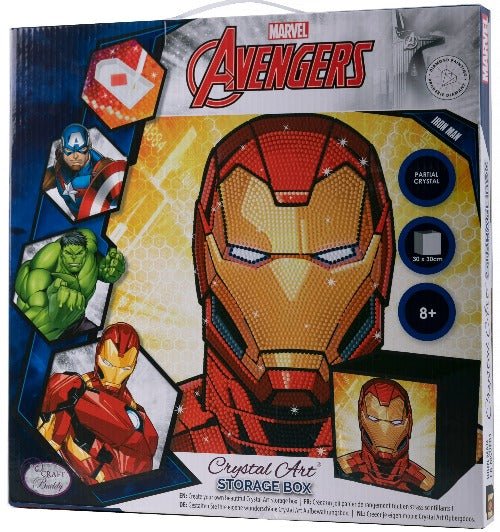 Ironman Crystal Art Foldable Storage Box 30x30cm - Image 3