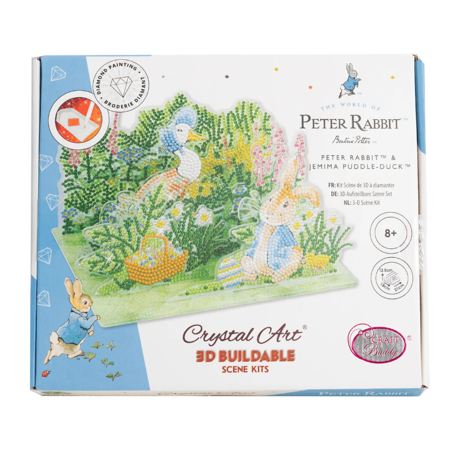 Peter Rabbit Crystal Art 3D Scene - Image 12