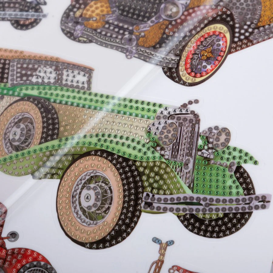 "Transportation" Crystal Art Wall Stickers set of 4 - Image 5