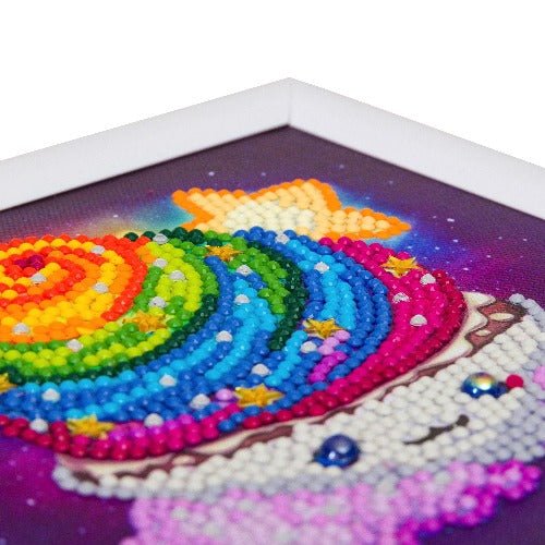 "Rainbow Cupcake" Ashley Erickson Frameable Crystal Art - Image 3