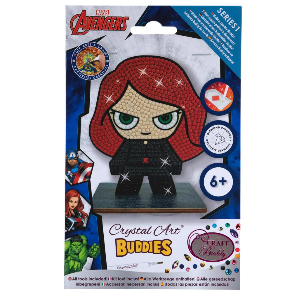 "Black Widow" Crystal Art Buddy MARVEL Series 1 - Image 3
