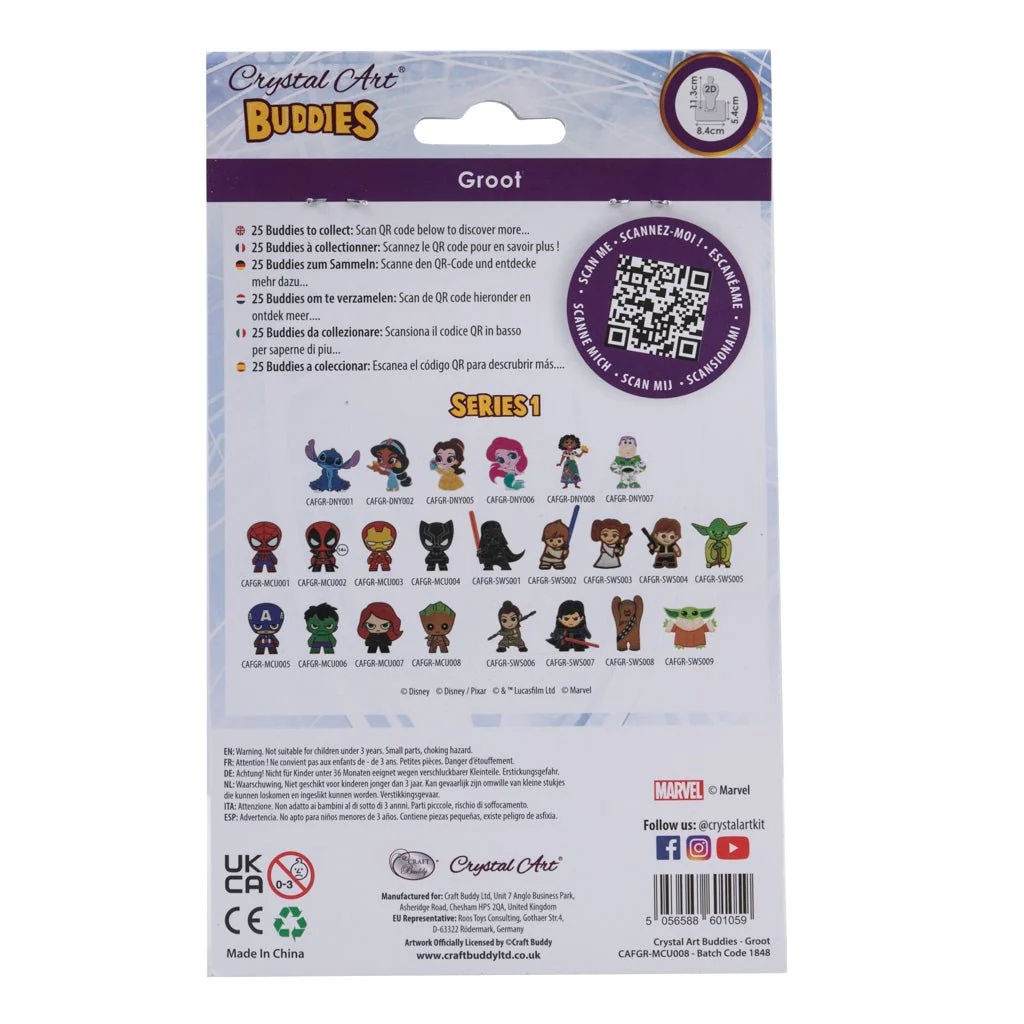 "Groot" Crystal Art Buddy MARVEL Series 1 - Image 8
