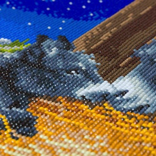 "Little Donkey" Crystal Art Canvas Kit 30x30cm - Image 4