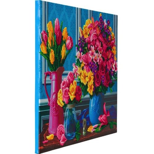 "Beautiful Blooms" Crystal Art Canvas Kit 40x50cm - Image 4