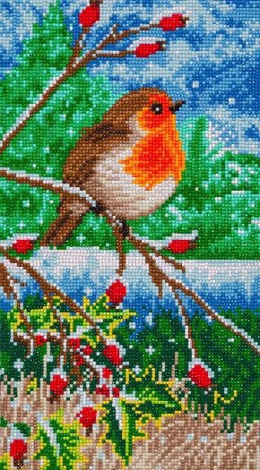 "Snowy House Part 1" Canvas 40x22cm - Image 2
