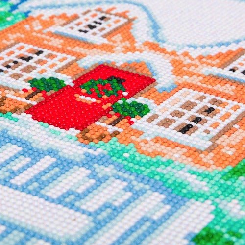 "Snowy House Part 2" Canvas 40x22cm - Image 2