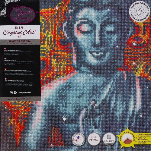 "Beautiful Buddha" Crystal Art Canvas Kit 30x30cm - Image 5