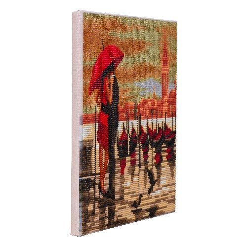 "Meet Me In Venice" Crystal Art Canvas Kit 30x30cm - Image 4