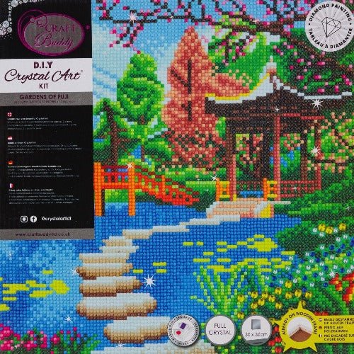 "Gardens of Fuji" Crystal Art Canvas Kit 30x30cm - Image 5