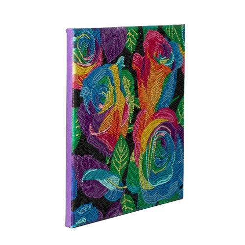 "Rainbow Roses" Crystal Art Canvas 30x30cm - Image 5