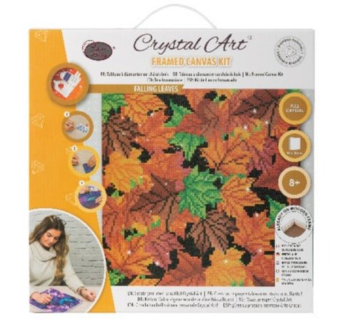 Falling Leaves Crystal Art Canvas Kit 30x30cm - Image 7