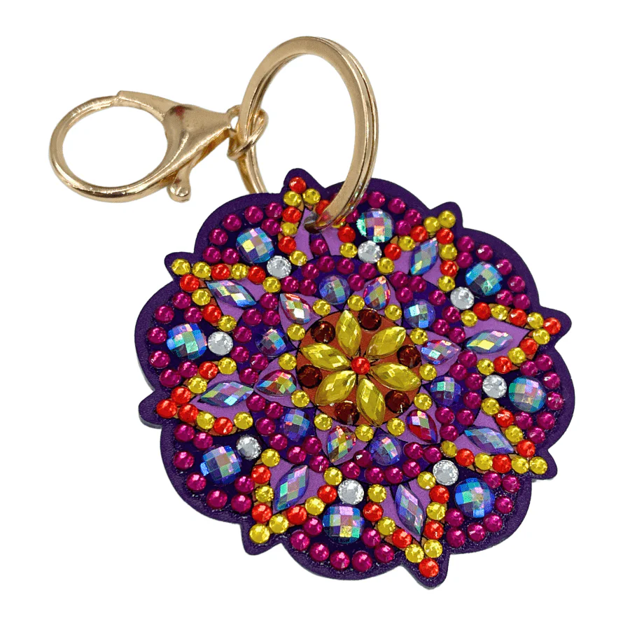 "Mandalas" Crystal Art Keyring Set x3 - Image 8