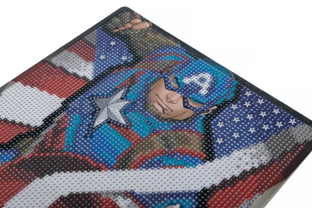 "Captain America" Crystal Art Framed Picture Kit 21x25m - Image 2