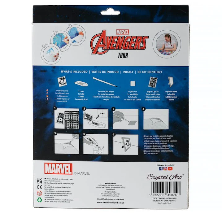 Thor Crystal Art Framed Picture Kit 21x25m - Image 7