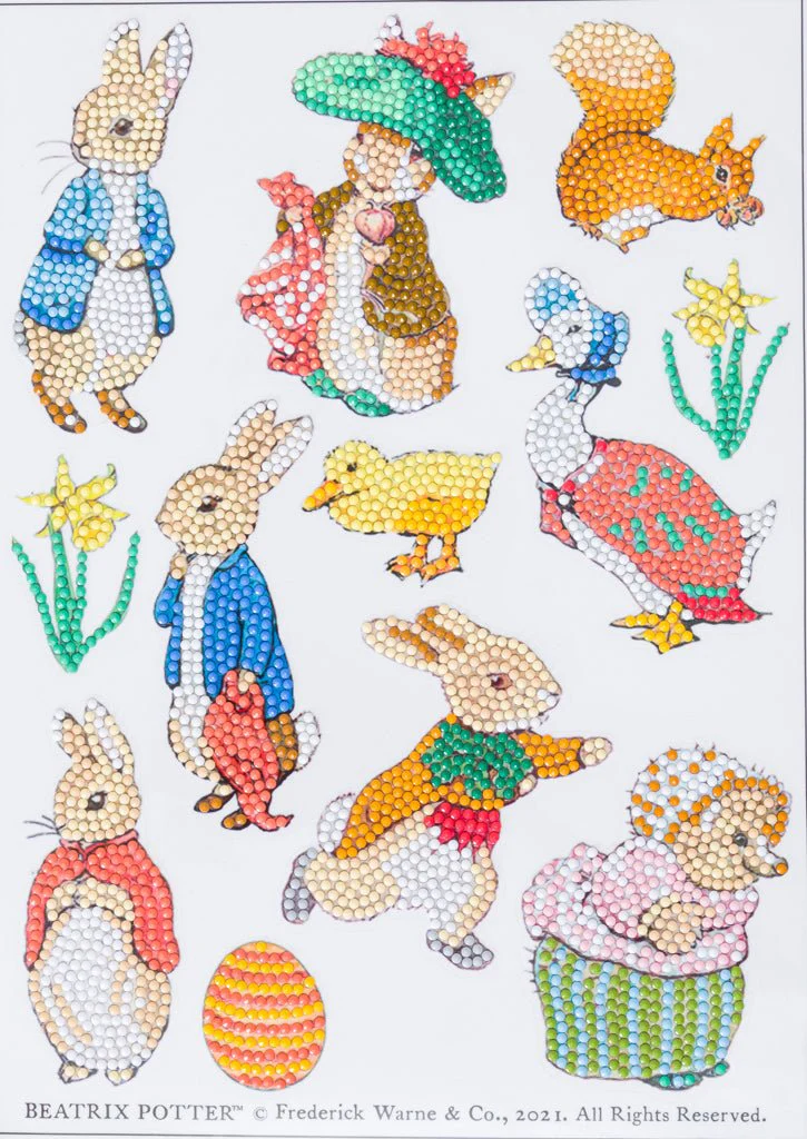 "Peter Rabbit" Crystal Art Sticker Set - Image 4