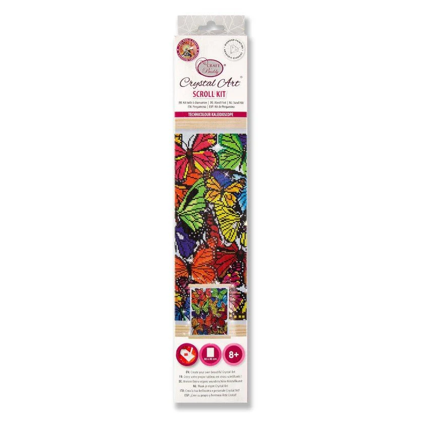 Technicolour Kaleidoscope Crystal Art Scroll Kit 40x50cm - Image 5