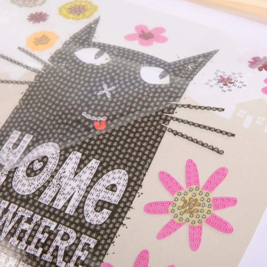 Cat At Home Mini Crystal Art Scroll Kit 20x30 - Image 5