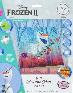 "Floating Olaf" Crystal Art Card 18x18cm - Image 7