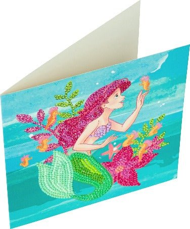 "Ariel" Crystal Art Card 18x18cm - Image 3
