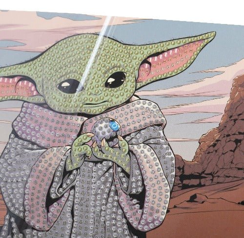 "Grogu" Crystal Art Card 18x18cm - Image 7