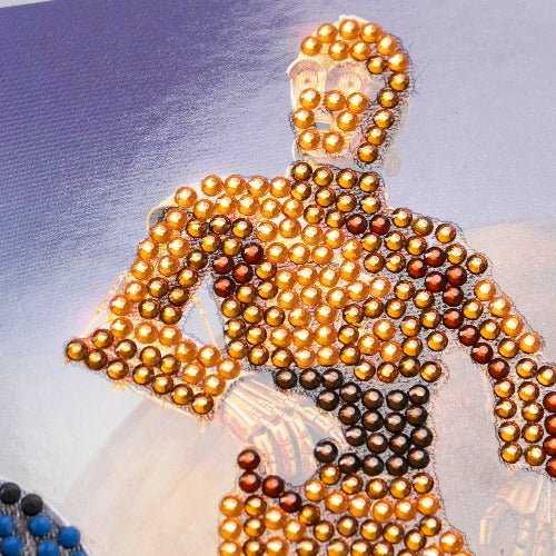 "R2-D2 & C-3PO" Crystal Art Card 18x18cm - Image 6