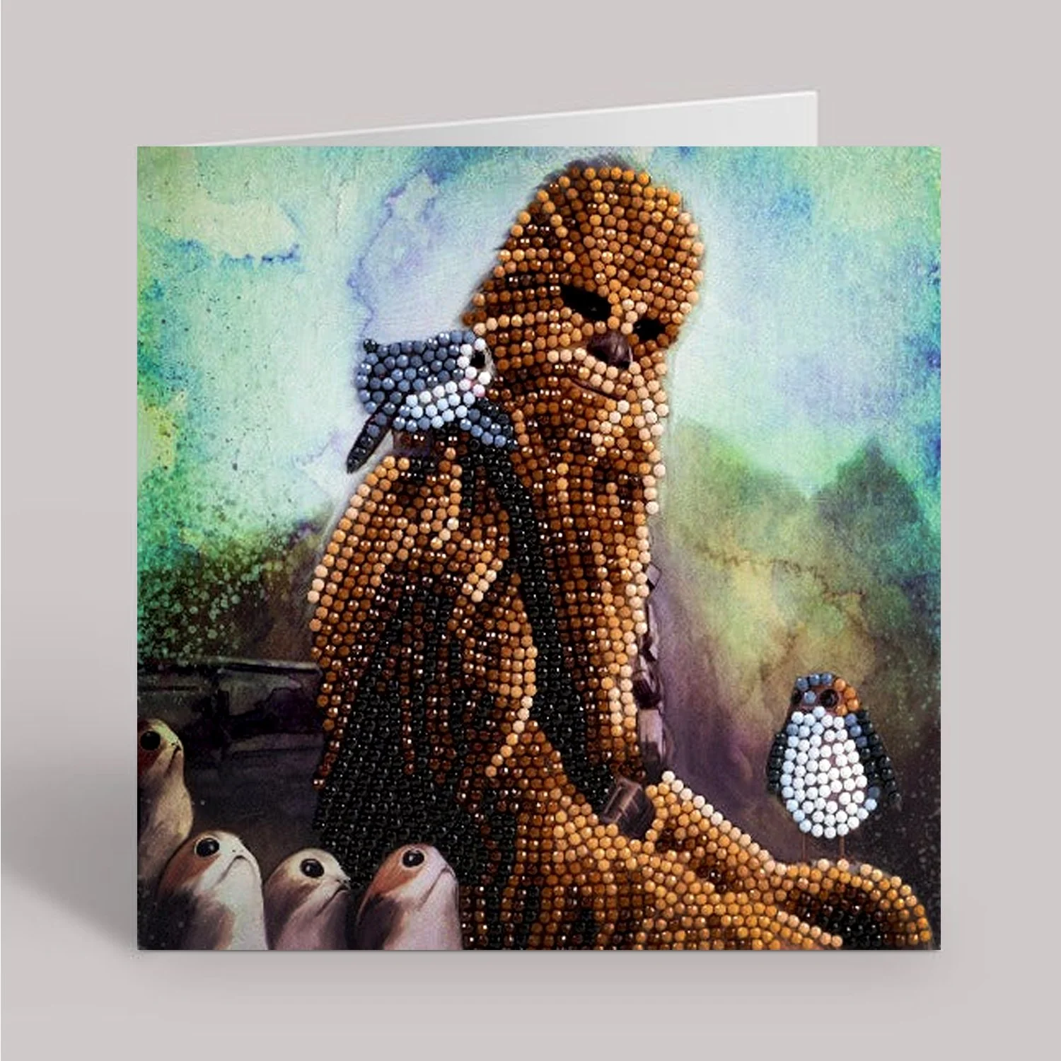 "Chewbacca" Crystal Art Card 18x18cm