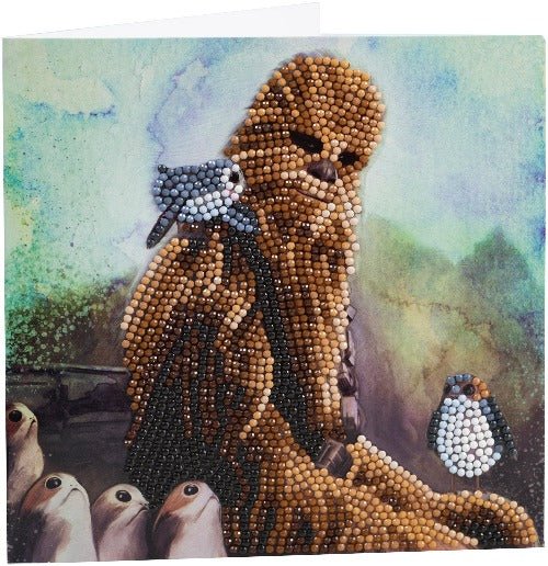 "Chewbacca" Crystal Art Card 18x18cm - Image 2