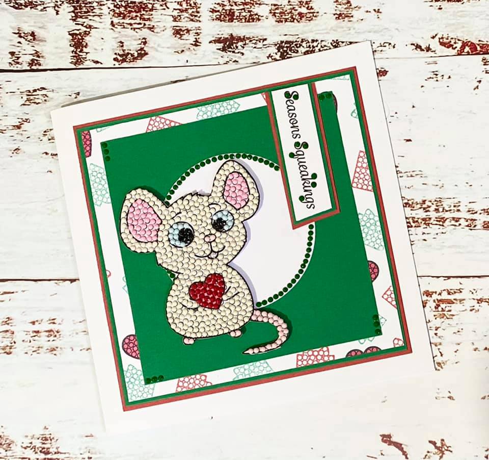 Craft Buddy Crystal Art Squeak the Mouse A6 Stamp Set - Image 3