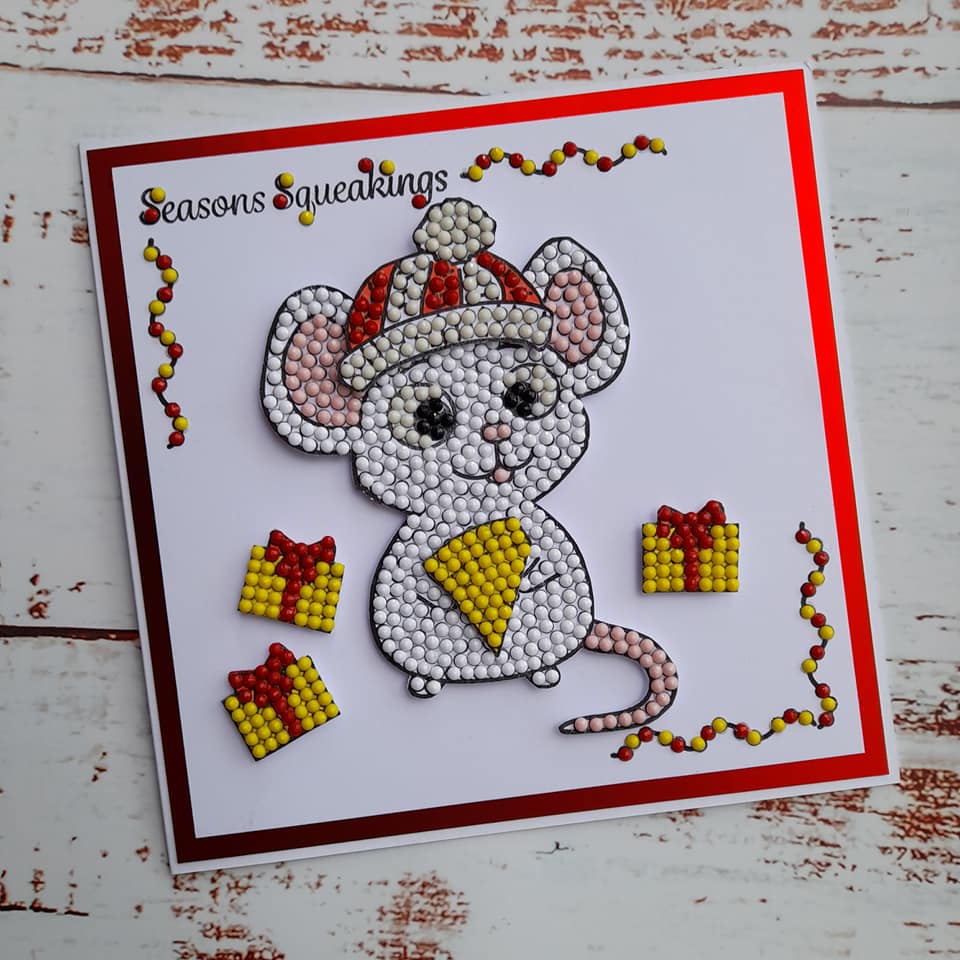Craft Buddy Crystal Art Squeak the Mouse A6 Stamp Set - Image 7