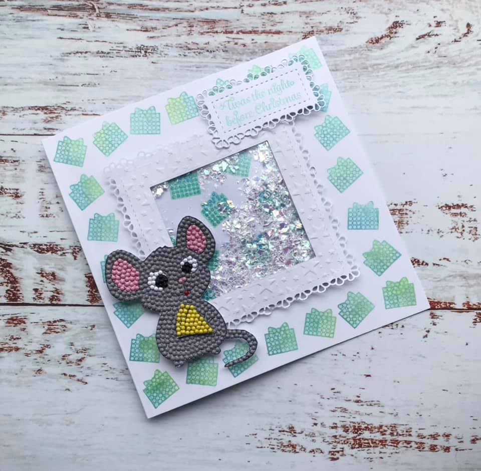 Craft Buddy Crystal Art Squeak the Mouse A6 Stamp Set - Image 8