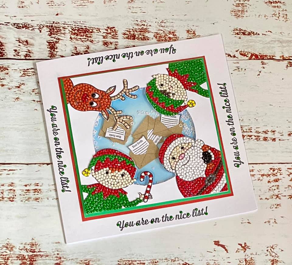 Craft Buddy Crystal Art Santa’s Little Helper A6 Stamp Set - Image 4