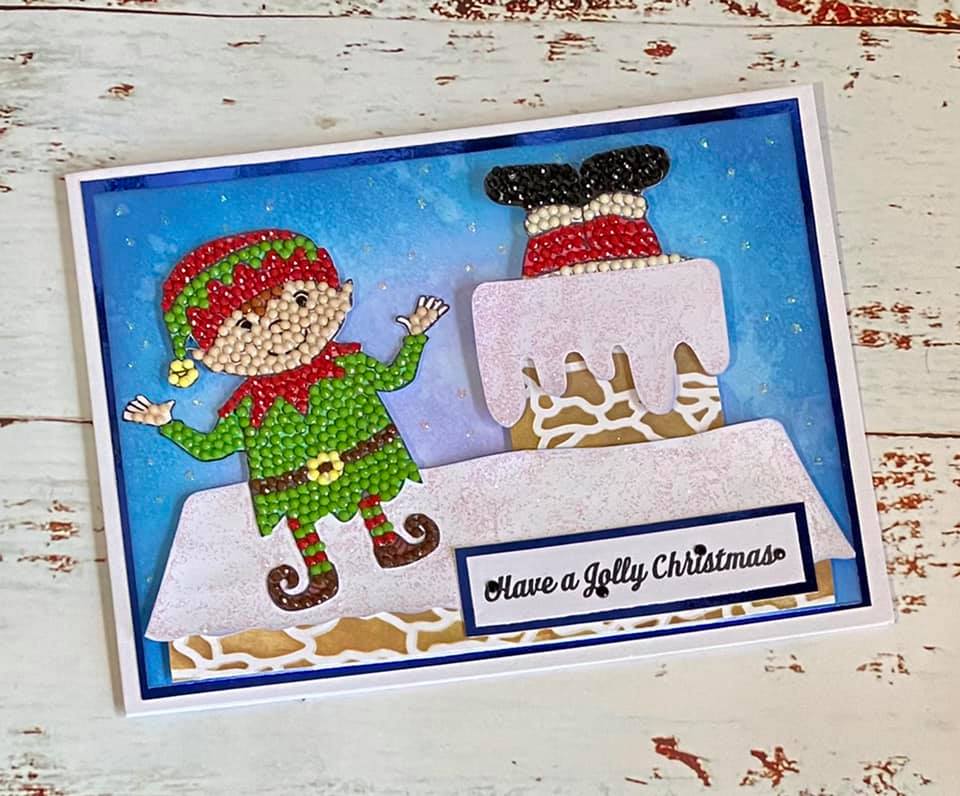 Craft Buddy Crystal Art Santa’s Little Helper A6 Stamp Set - Image 6
