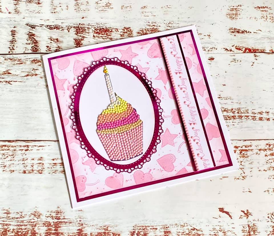 Cute Cupcakes A6 Crystal Art Stamp Set - Image 8