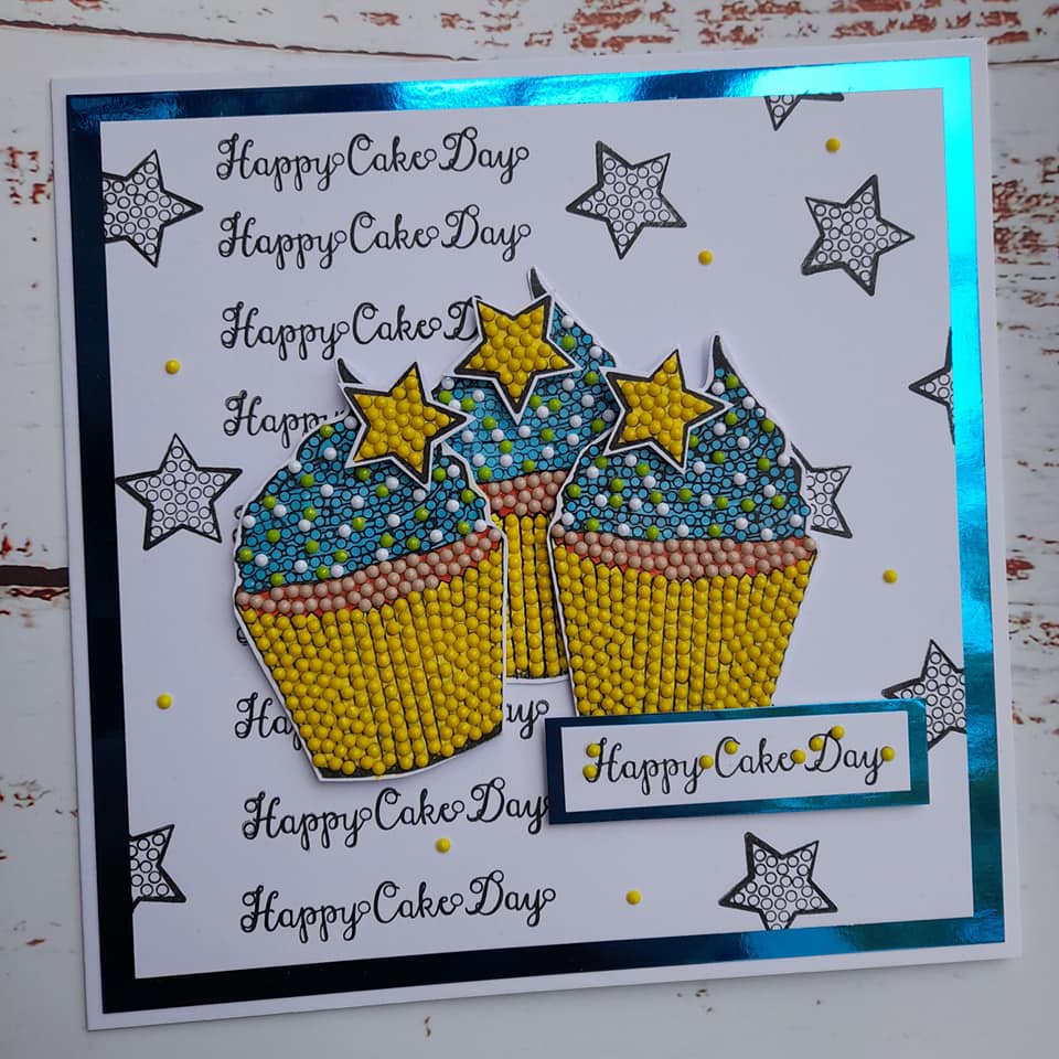 Cute Cupcakes A6 Crystal Art Stamp Set - Image 9