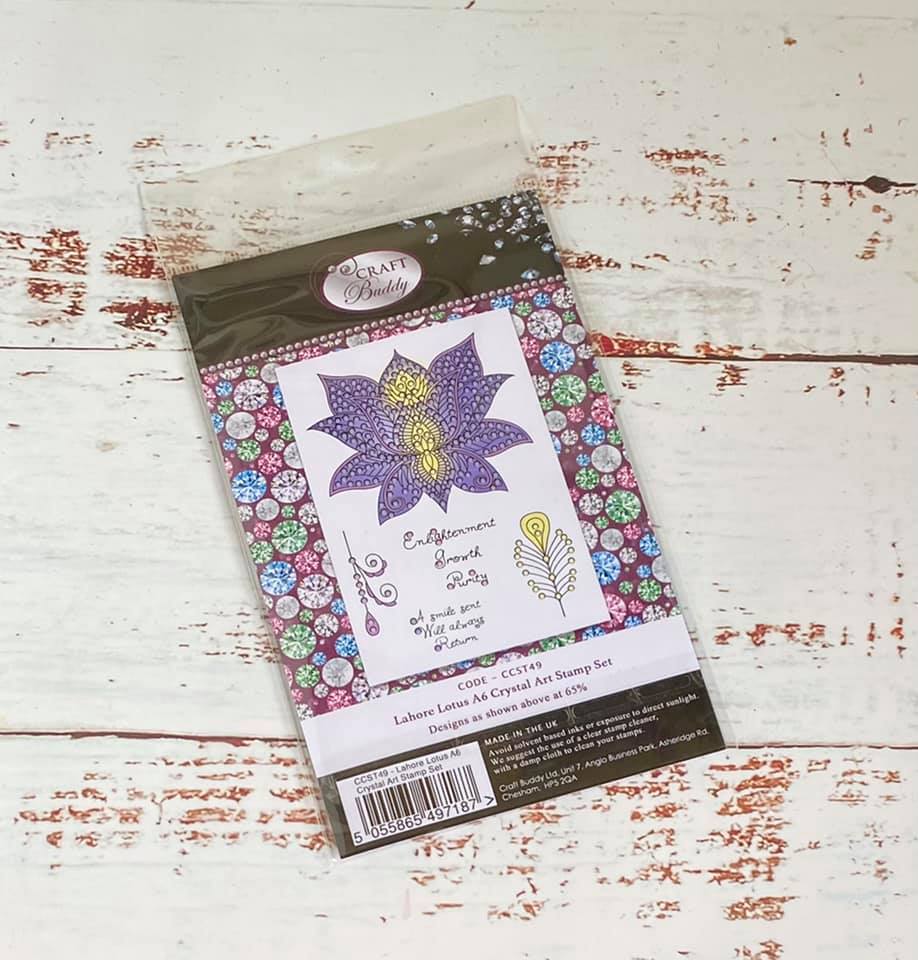 Craft Buddy Crystal Art Lahore Lotus A6 Stamp set - Image 4