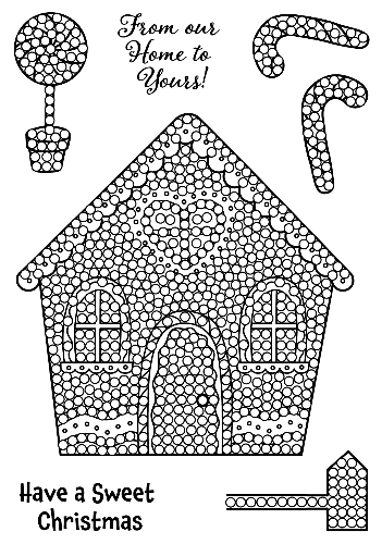 Crystal Art A6 Stamp Set - Gingerbread House - Image 2