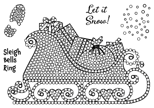 Crystal Art A6 Stamp Set - Santa's Sleigh - Image 2