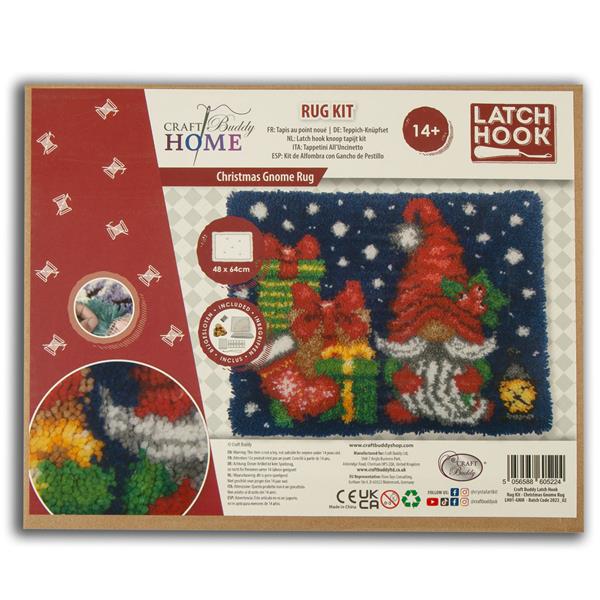 "Christmas Gnome" Latch Hook Rug 48x64cm - Image 3