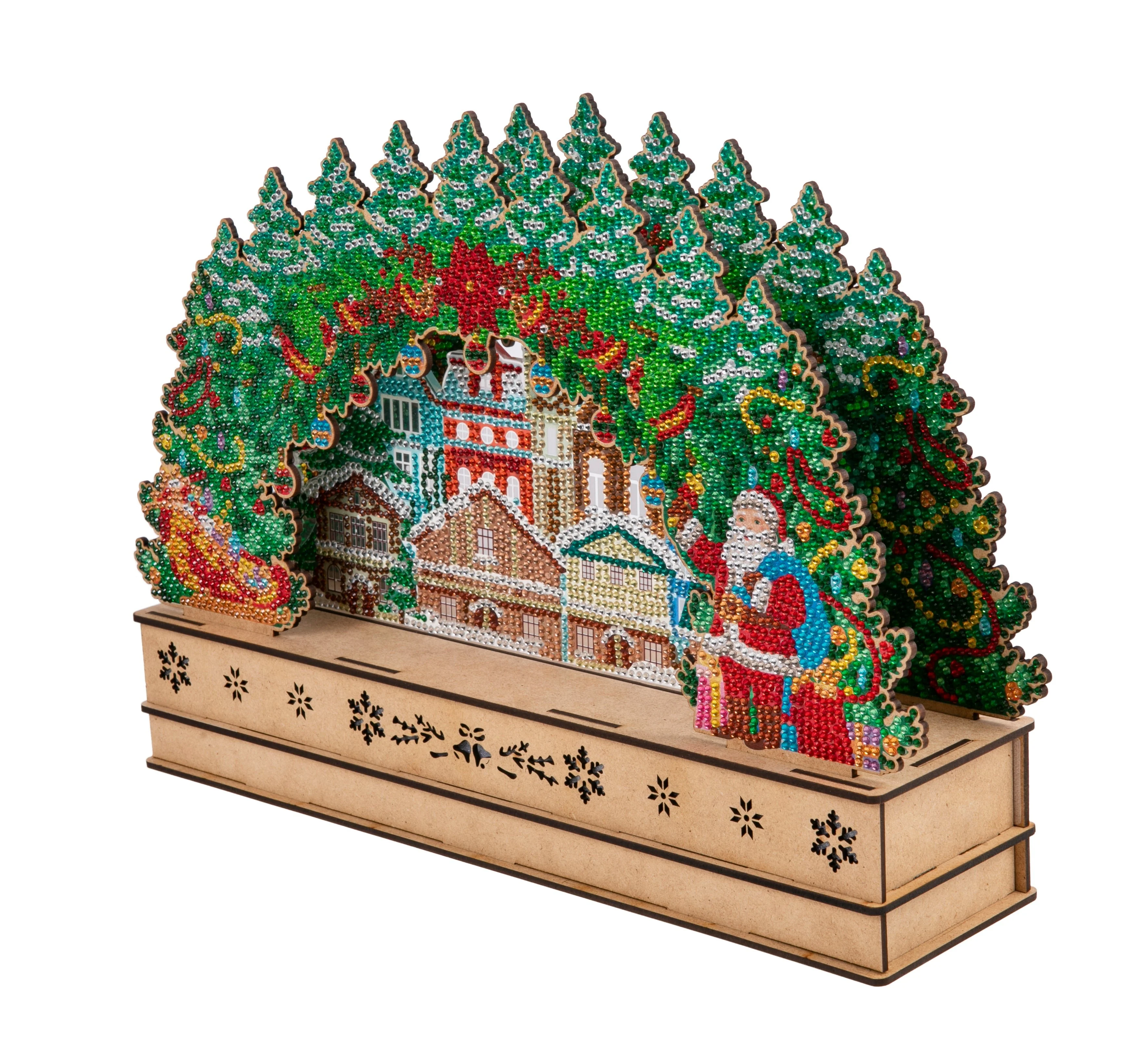 "Christmas Scene" 3D Crystal Art Light Up Scene Kit - Image 9