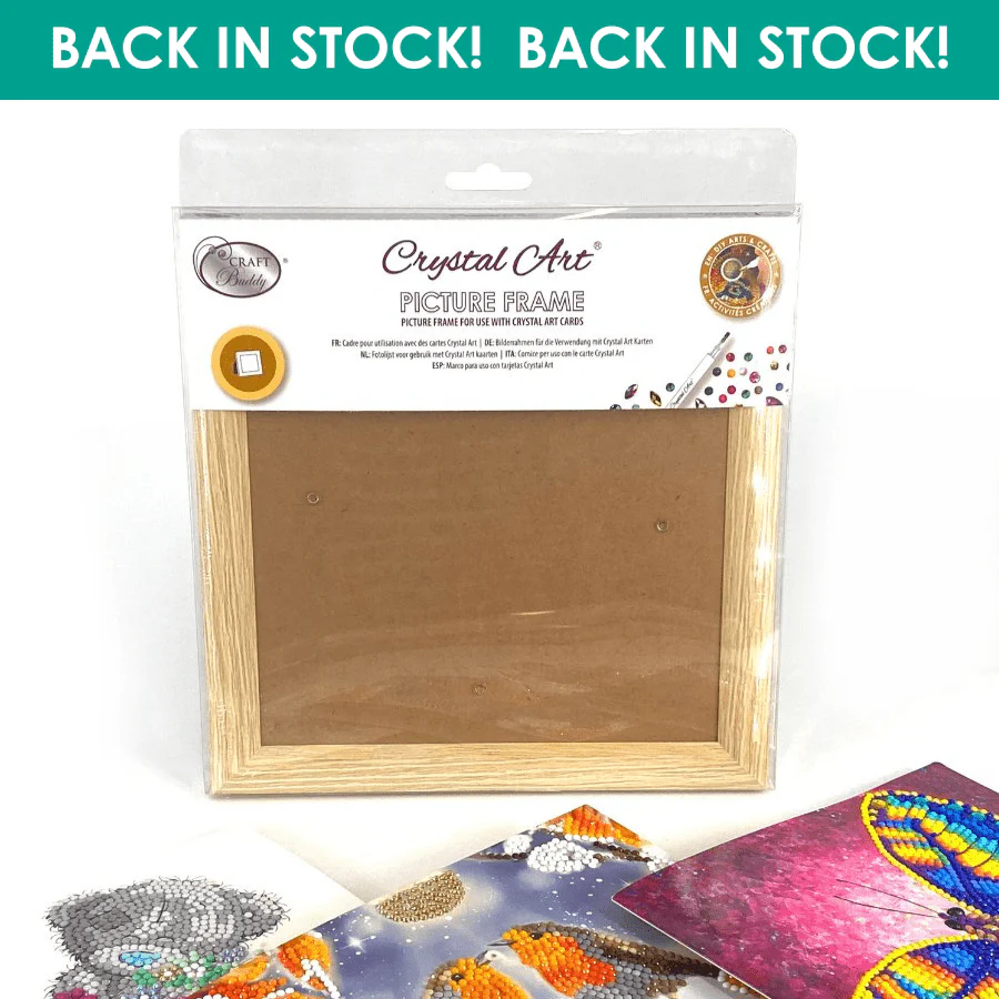Crystal Art Card Frame - Wood effect
