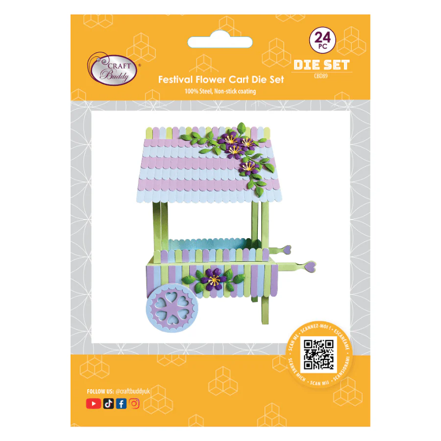 Craft Buddy “Festival Flower Cart” Die Set 24 x Piece - Image 5