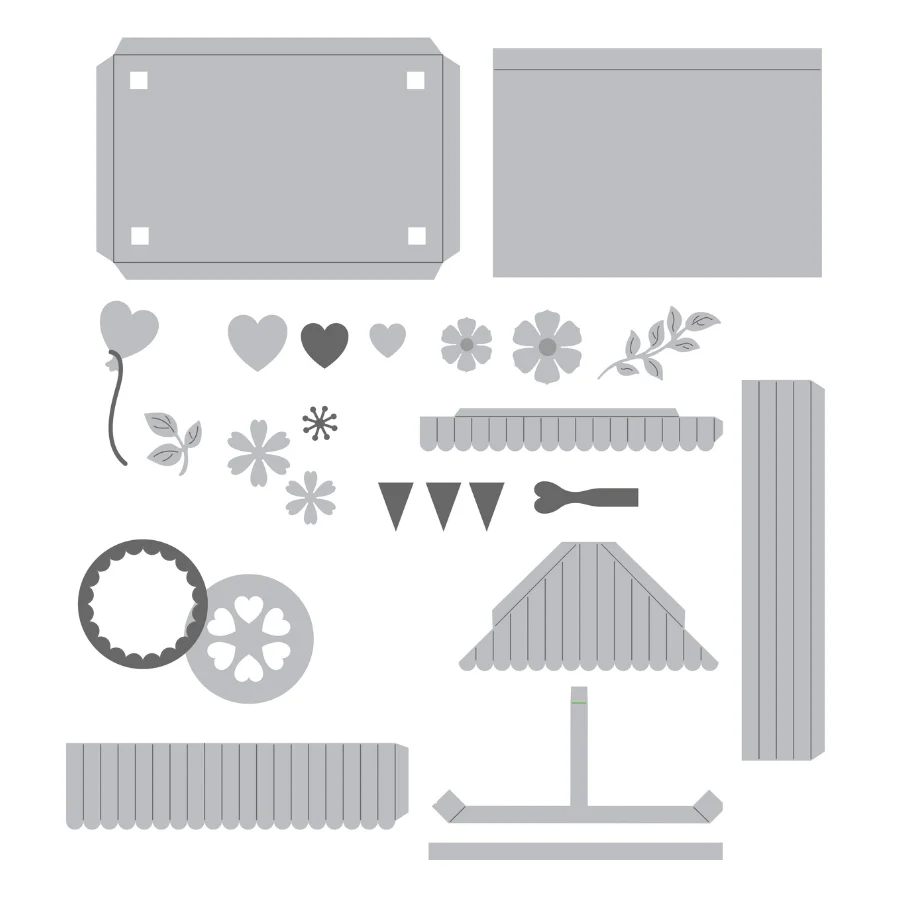 Craft Buddy “Festival Flower Cart” Die Set 24 x Piece - Image 6